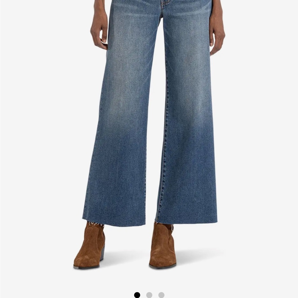 Women's Kut from the Kloth Meg Fab Ab Ankle Wide-Leg Jeans size 8 - Picture 9 of 9